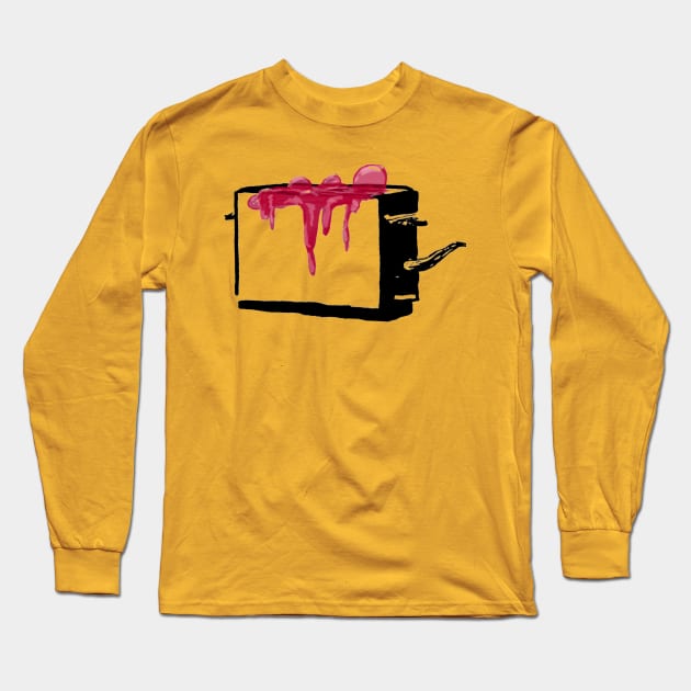 Slime toaster front and back Long Sleeve T-Shirt by GhostWorks